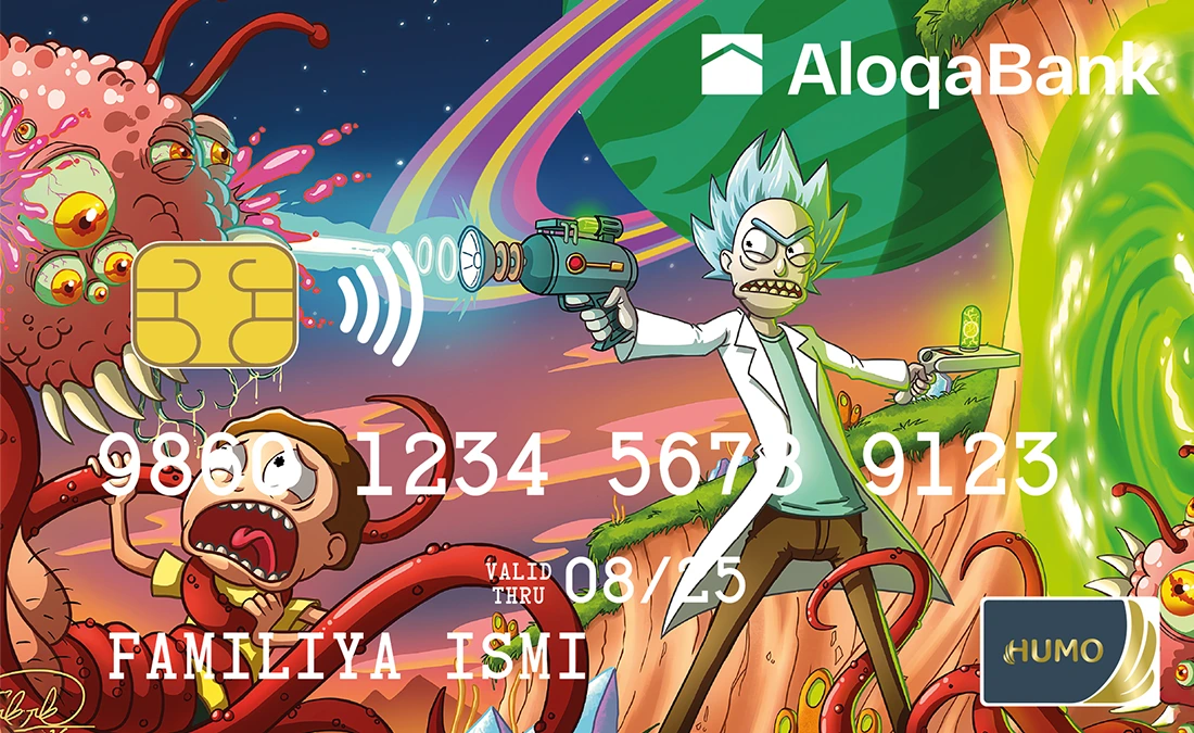 Custom-designed «Bolalar Humo» bank card